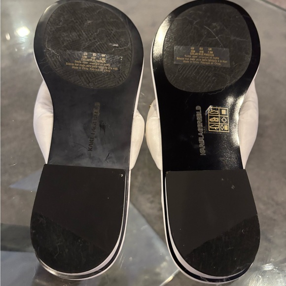 Karl Lagerfeld White Women's Sandals 10 - Picture 6 of 9